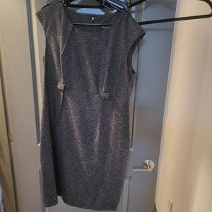 Gray midi dress